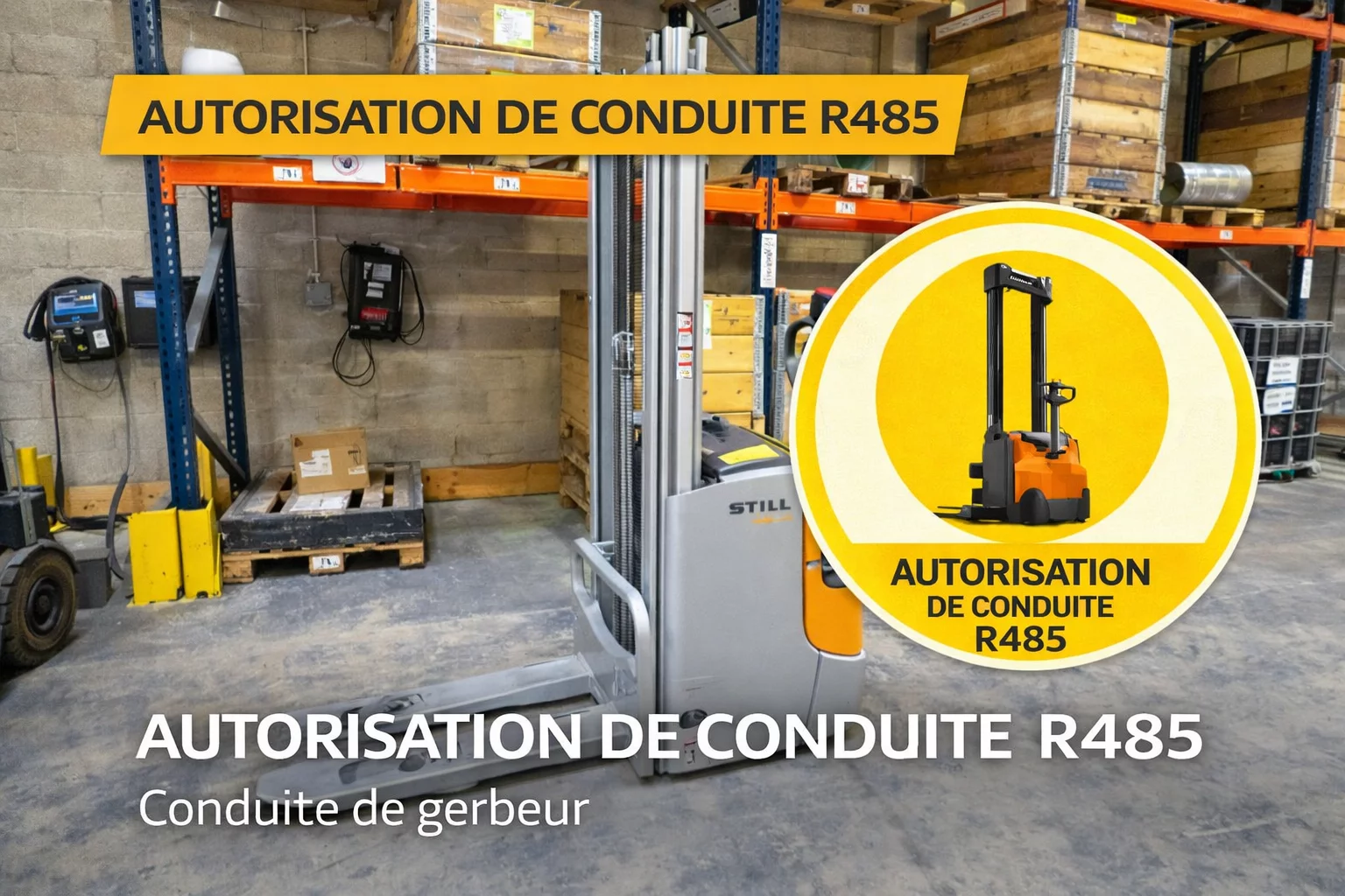 Formation CACES® R485 - Conduite en sécurité des gerbeurs à conducteur ...